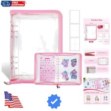 Sticker Storage Organizer Binder A5 Reusable Sticker Book Collecting Holder K...