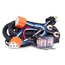 H4 Headlight Relay Harness Kit for 7x6 5x7 H6054 Headlights Heat Ceramic