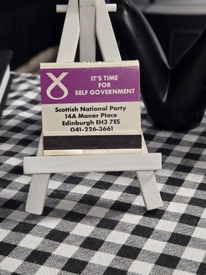 UNIQUE FRONT STRIKE! SCOTTISH NATIONAL PARTY - ''IT'S TIME FOR SELF GOVERNMENT''