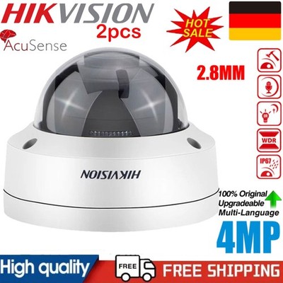HIKVISION DS-2CD2143G2-IU 4MP AcuSense Außen PoE IP-Dome-Kamera Nachtsicht