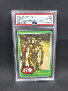 1977 Star Wars C 3PO errore 207 PSA 6
