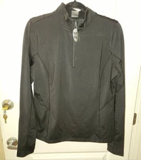 Calia Womens 1/4 Zip Pullover Jacket Black Sz XL Black NWT Reflective