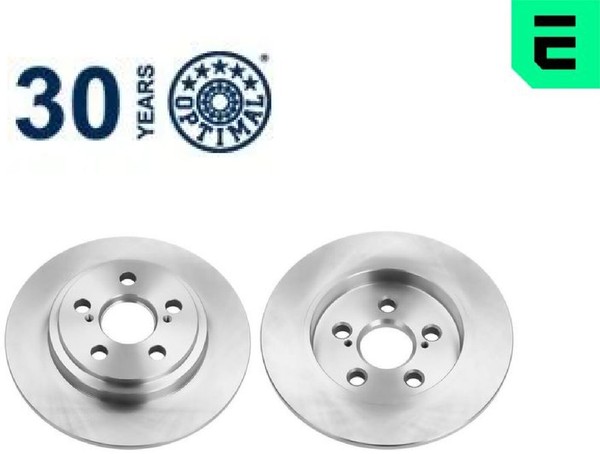 2X Bremsscheibe Optimal BS-9082C 2 Bremsscheiben Hinterachse Hinten FüR Toyota-image