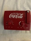 VINTAGE COCA-COLA MINI COOLER AM/FM RADIO TV-1  & TV-2 Bands - Tested and Works