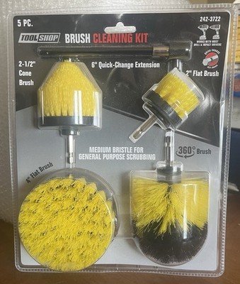 Tool Shop - 5 Piece Medium Bristle Brush Cleaning Kit  - #242-3722
