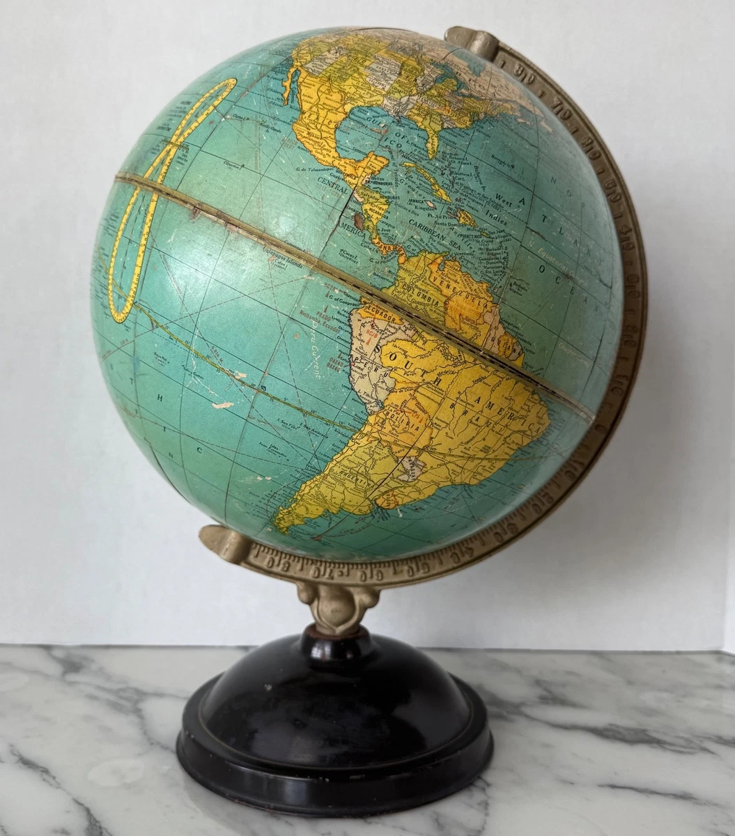 George F. Cram Co. 9 to 12in. Inches Diameter Antique World