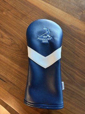 NEW Pinehurst Fairway Wood headcover Blue AM&E Golf Leather RARE NEW