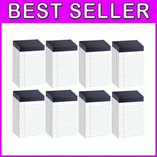 Office Supplies: 48 Pack Lined Memo Pads 5 x 8 - White Paper