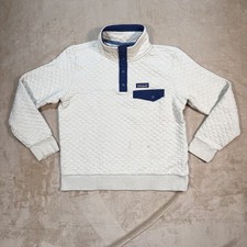 Patagonia Women's Organic Cotton Quilt Snap-T Pullover Beige Size M STY25282