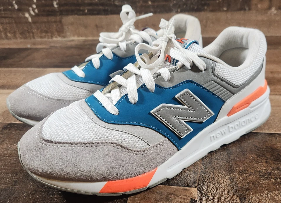 New Balance 997H Zapatos Niños 6.5 Blanco Lluvia Nube Mango Oscuro Tenis para Correr Foto 2 de 4