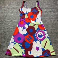 CHANEL Dress 42 Floral pattern Pre-owned Made In France