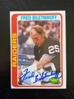 Fred Biletnikoff Autographed  1978 Topps Football Card #415 Raiders HOF