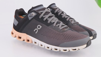 On Running Womens Cloudflow Shoe Size 9 Gray Black Peach Sneaker