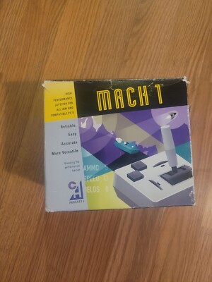 Manette De Jeu Vintage Mach I Plus Pour PC IBM - Joystick Rétro, état Correct Non Testé