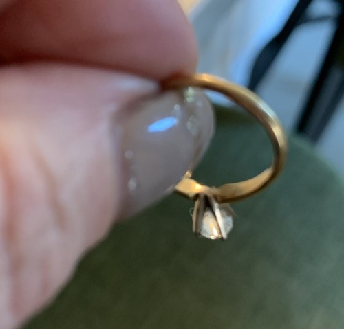 .33 Ct Vintage Natural Diamond H SI/1 Solitaire Ring 14K Appraisal From 2001 - 第 4/7 張圖片