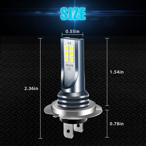 4x H7 LED Headlight Bulb Kit High Low Beam 220W 60000LM Super Bright 6000K White - Picture 11 of 49