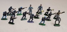 Lot 15 Vintage Lead Toy Soldiers Civil War Union  Confederates  1950s 