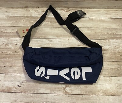 Levi's Unisex Navy Blue canvas  Zip Belt Fanny Waist Pack