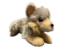 Cuddle Zoo Grey Baby Wolf Plush Toy Wow Toyz Soft Retired Stuffed 8 Inches