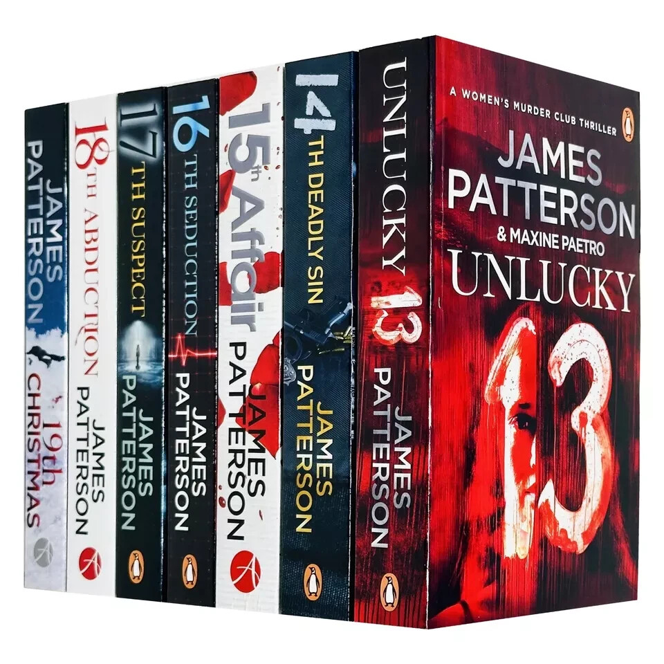 James Patterson Women’s Murder Club Series 7 Books 13-19 Collection Set Unlucky