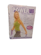 Stephanie Huckabee's Power Fit Fitness that Fits! 2009 DVDs damaged plastic cove
