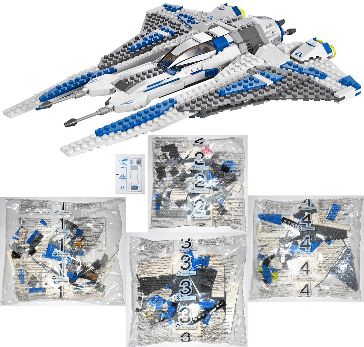 LEGO 9525 Pre Vizsla's Mandalorian Fighter: NEW NEVER BUILT SHIP