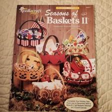 The Needlecraft Shop Plastic Canvas Pattern SEASONS OF BASKETS II 1995