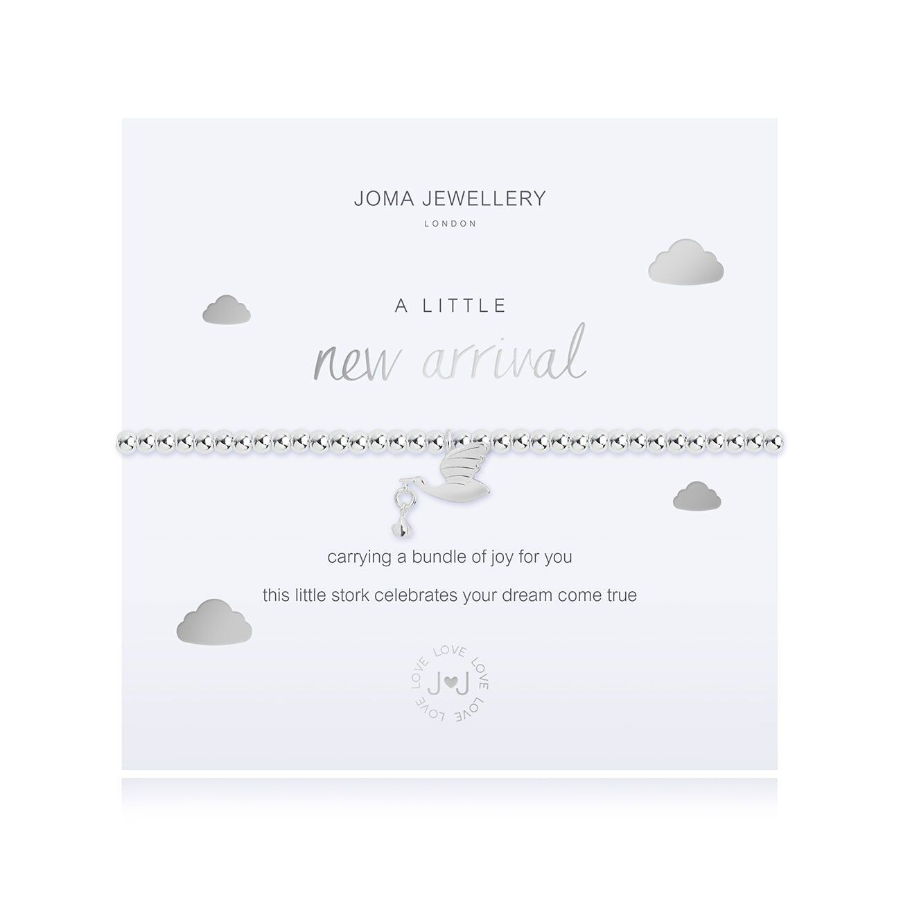Joma Jewellery Silver Plated Beaded Bracelet A Little NEW ARRIVAL + GIFT BAG