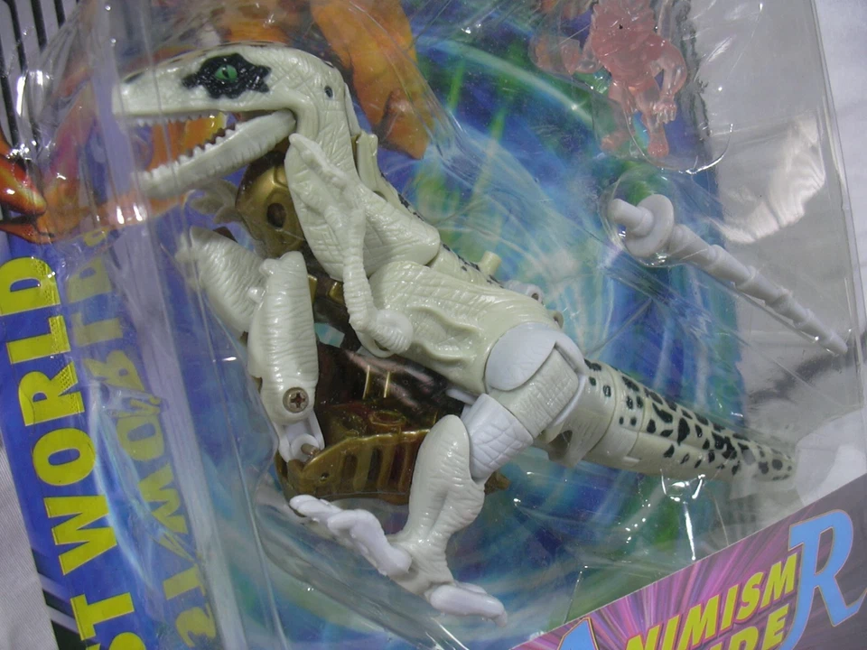 BEAST WARS '90 TRANSFORMERS ANIMISM DEFENDER 12 cm DINOBOT WHITE BIANCO ROBOT WB - Immagine 3 di 4