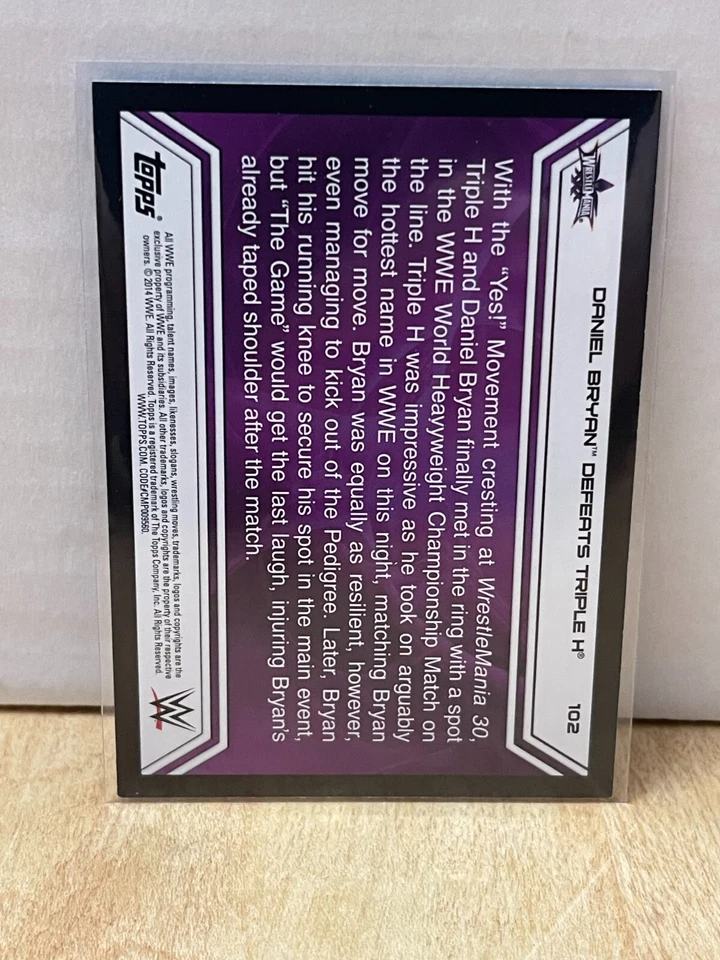2014 Topps WWE Road to Wrestlemania #102 Daniel Bryan - Image 2 of 2