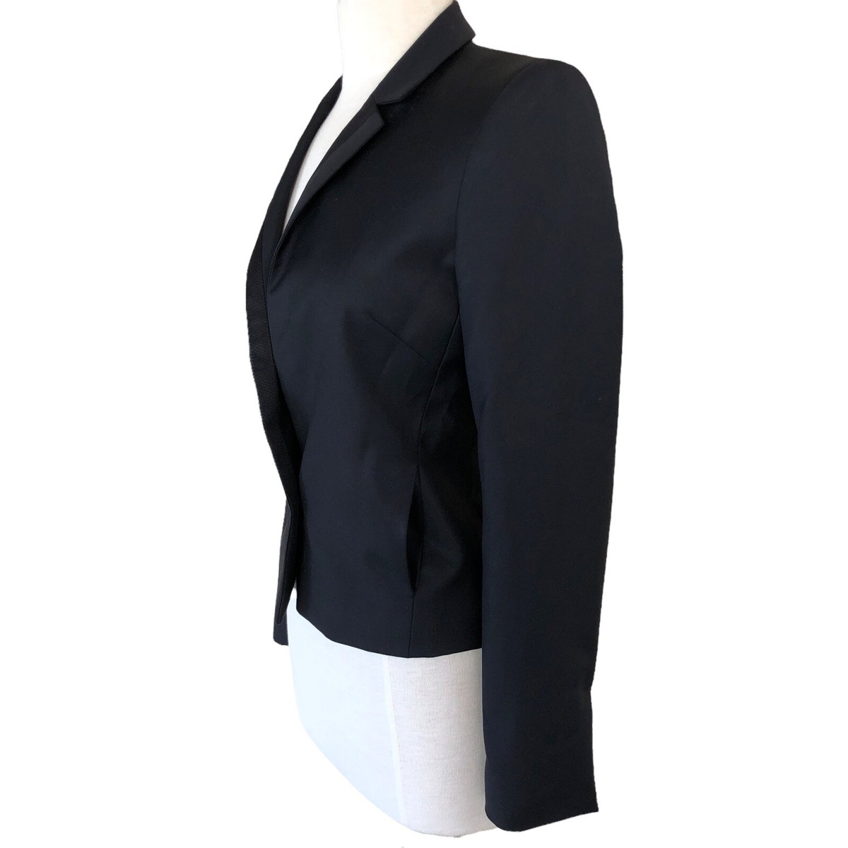 Anne Valerie Hash x Cartier Women's Wool Ribbon Trim Blazer Jacket