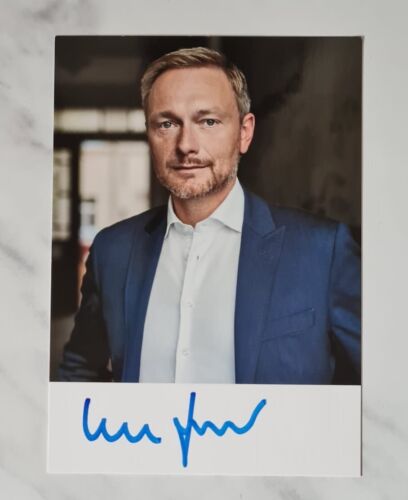 Original Handsigniertes Autogramm – Christian Lindner, FDP, Bundesmin.d.Finanzen