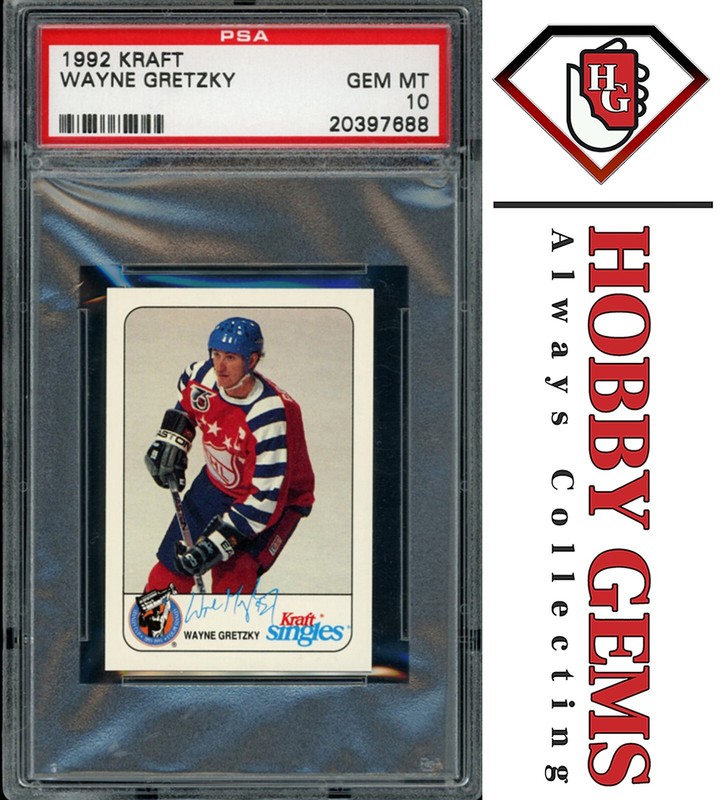 WAYNE GRETZKY PSA 10 1992 Kraft LA Kings Low Pop