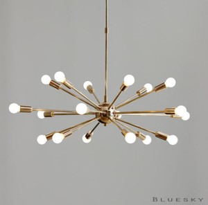 18 light starburst chandelier
