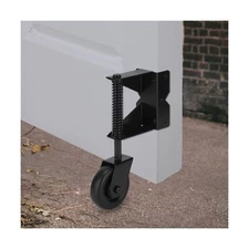 SANKINS Spring Loaded Gate Caster for Wooden Gate PVC Fence, Heavy Duty Rubbe...