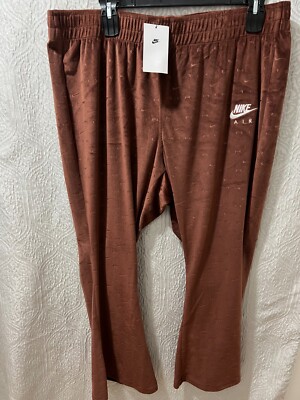 Nike Air Women's Plus Size 3X Bronze Eclipse Velour Mid-Rise Sweatpants $80 NWT