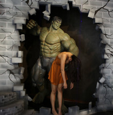 Life Size Avengers Incredible Hulk Mark l Wax Statue Realistic Prop Display 1:1