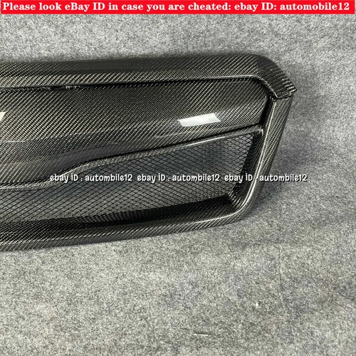 Rejilla de fibra de carbono para Subaru Forester 2014-2018 estilo STI parachoques delantero parrilla - Imagen 8 de 12