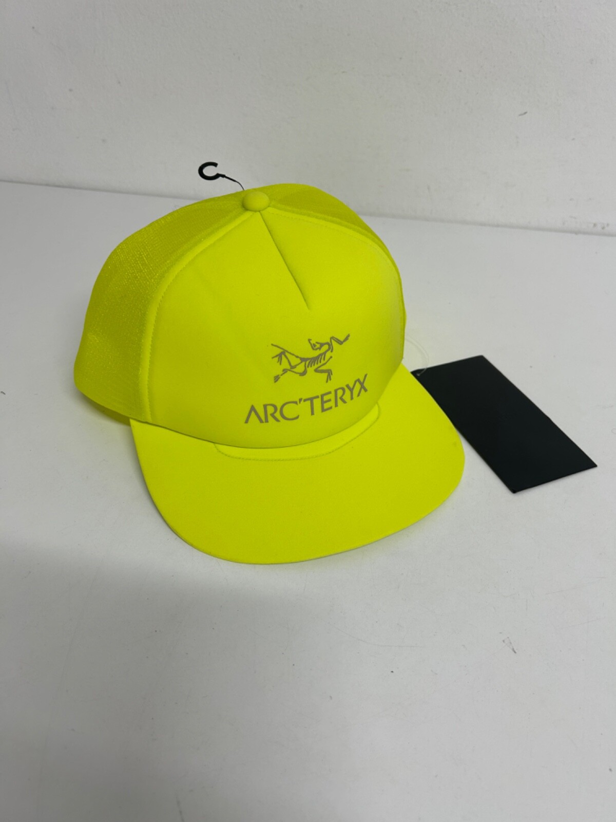 ARC'TERYX Arcteryx NUOVO berretto da baseball giallo neon taglia O S taglia unica logo cappello da camionista