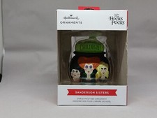 Hallmark HOCUS POCUS Sanderson Sisters Winifred Mary Sarah Cauldron Ornament NEW