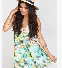 • Show Me Your Mumu • Bella Mini Dress Parrot Breeze • Retails $168 • XS