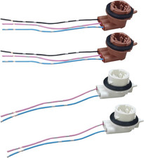 4PCS 3156 3157 Pre-Wired Harness Pigtail Sockets for Car LED Bulbs