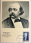 FRANCE FLAUBERT GUSTAVE FIRST DAY COVER ROUEN 8F SUR TAXE 1952