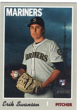 Erik Swanson Mariners 2019 Topps Heritage #718 Bx14c