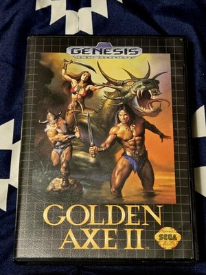 Golden Axe II (Sega Genesis, 1991) CIB - Poster & Reg Card - Excellent