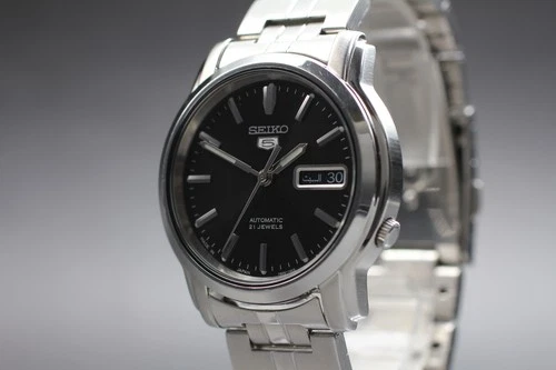 Vintage *Near MINT* Seiko 5 7S26-03S0 Day Date Automatic Men's Watch From JAPAN