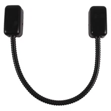 KEEDEX K-DL38BLK Door Loop,Surface Mount,SS,Black 413W31