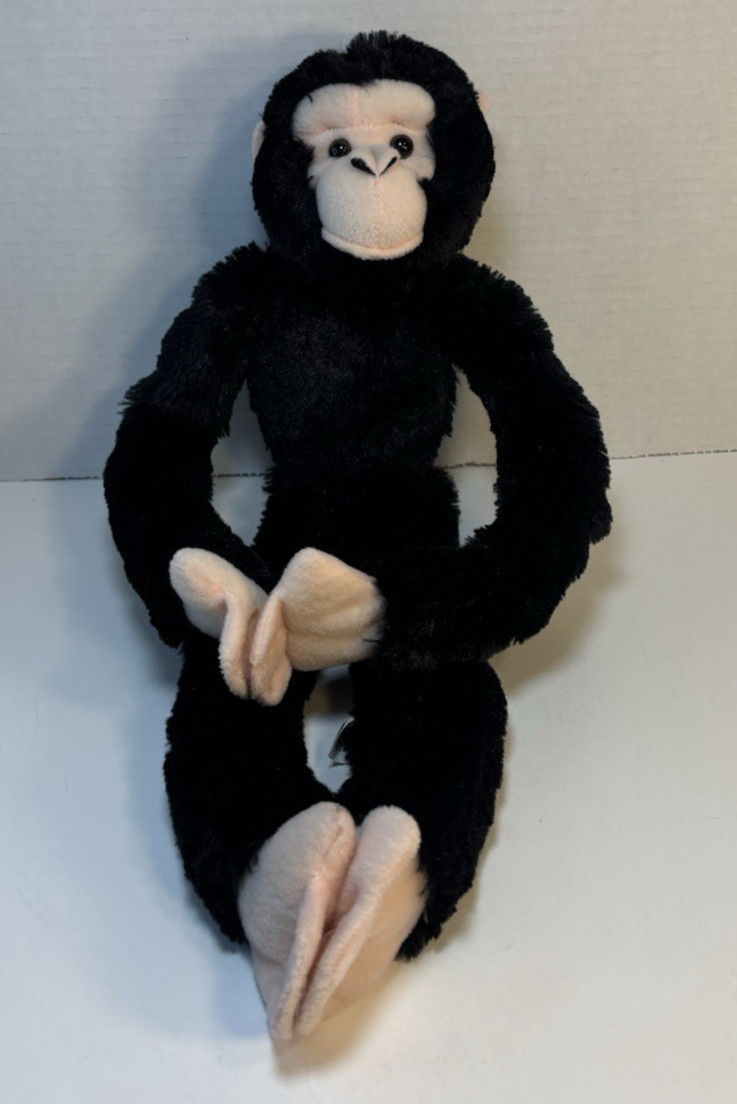 Wild Republic Black Chimpanzee 21” Monkey Hanging Plush