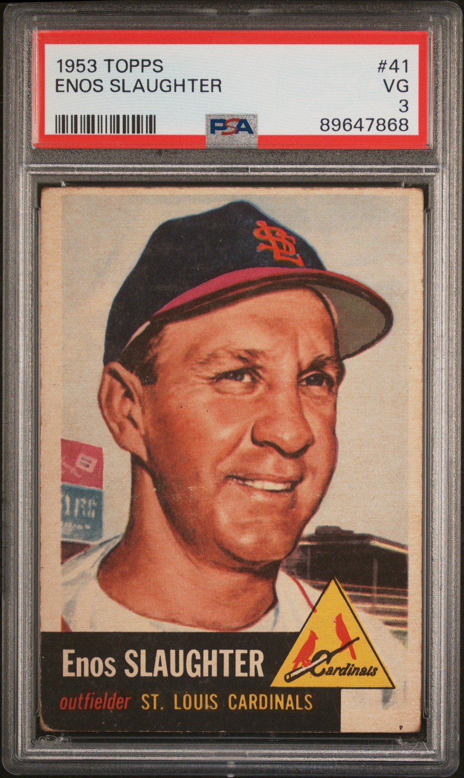 1953 Topps Enos Slaughter #41 PSA 3