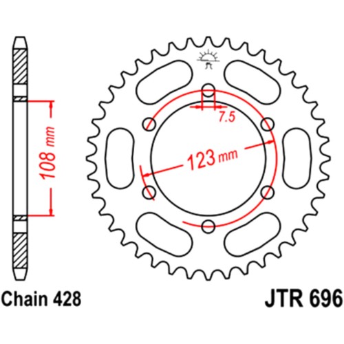 Kettenrad .325 7 Zähne für Homelite CSP 3816 4016 4518 4520 UT10901 / 984640001